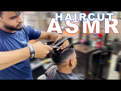 ASMR $1 ROAD SIDE HAIRCUT BY INDIAN BARBER | INDIAN STREET HAIR CUT ASMR #asmr