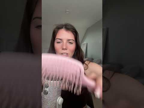 Brushing your hair 🌸 #asmr #ASMR #personalattention #sleep #relax #whispers #asmrchallenge #tingles