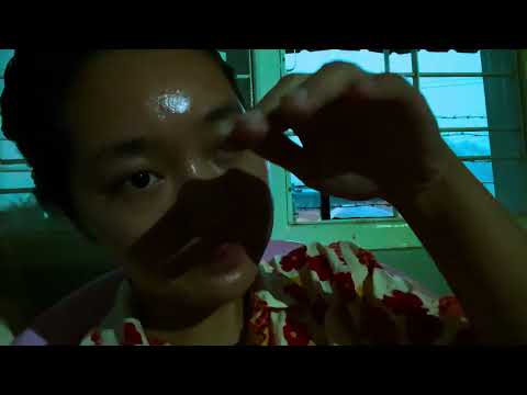 Natural raining sounds +Hand movements +Brush