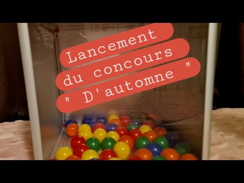 Asmr français. Lancement du concours D'automne 🌿🍃🍃LES PARTICIPATIONS SONT CLOSES 