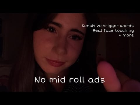 ASMR ~ ACTUALLY touching you with close up whispers ( My sleepest video yet)