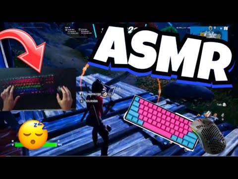 ASMR Français sur FORTNITE avec la HANDCAM😴 (bruits clavier souris et chuchotements proche du micro)
