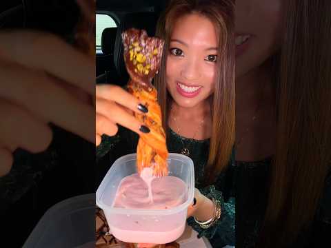 Trying the most expensive beautiful pastries in the world… #food #eating #mukbang #chocolate