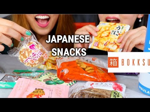 ASMR TRYING JAPANESE SNACKS (BOKKSU) | Kim&Liz ASMR