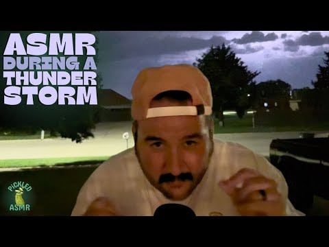 ASMR // Hand Sounds in a Severe Thunderstorm (LESS TALKING)
