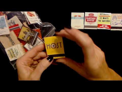 ASMR | Vintage Matchbook Collection Show & Tell (Soft Spoken)