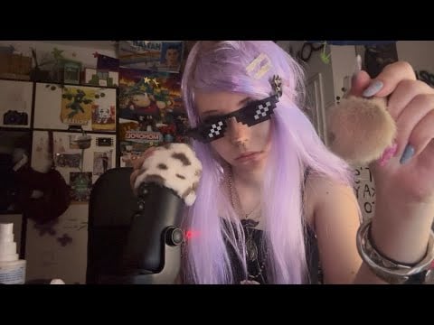 older sister does your makeup | lofi ASMR | soft spoken, tapping | 2010 core