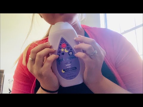 ASMR lofi tapping on baby shower gifts no talking | long natural nail tapping