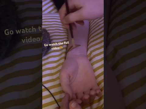 Asmr Tingly Arm Massage and brushing💅 #tingles