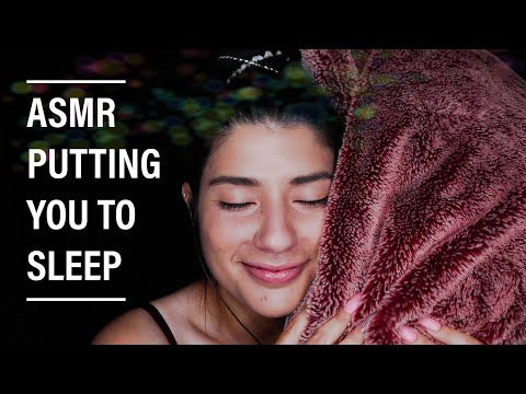 ASMR PUTTING YOU TO SLEEP | FACE TOUCHING | GENTLE SOUNDS AND TRIGGERS FOR SLEEP