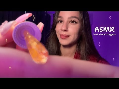 ASMR ✨ The Most Tingling VISUAL TRIGGERS for Sweet Sleep 5🌙 (eye exam, measurements, hand movements)