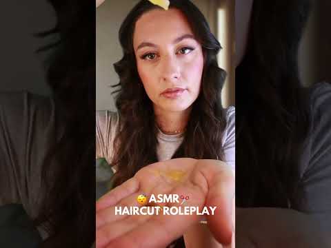 ASMR hair cut roleplay for sleep 😴 ✂️  #asmr #relax #scalptreatment #sleep