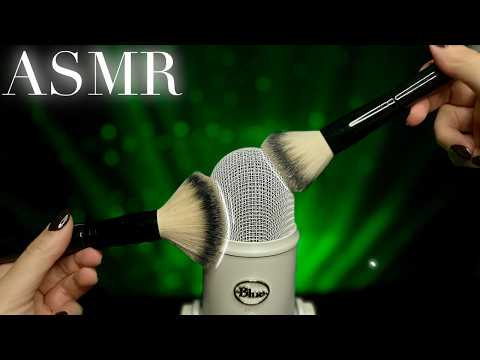 ASMR Classic Mic & Face Brushing for Instant Relaxation 💤 Whispering, Bare Mic, Foam & Fluffy Cover