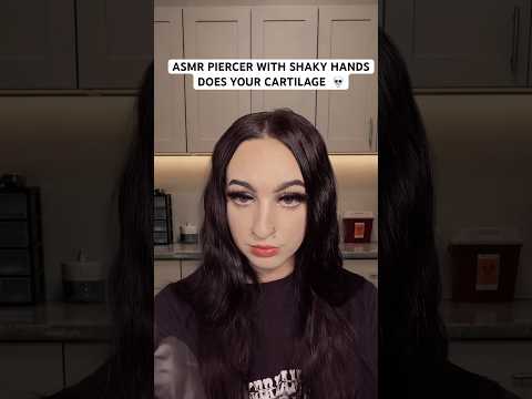 [ASMR] Piercer Who’s Afraid Of Needles Pierces Your Ear #shorts