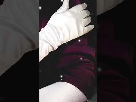 Shiny Silk Shirt & Gloves #asmrlikeasandbox #handmovementsasmr #whispering #triggersforsleep