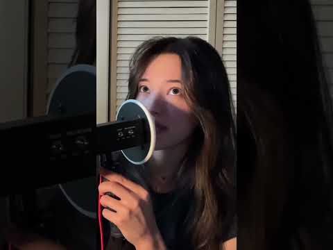 ASMR mouth sounds unintelligible inaudible whispering  #asmr #asmrshorts #asmrsounds #shorts