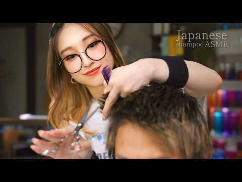 ASMR ザクザク切るハサミの音：バイノーラル音響のヘアカットで癒します/good sleep asmr haircut