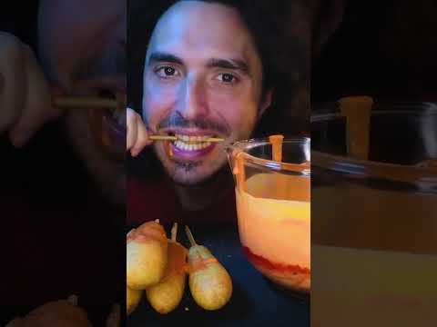 Big Crunchy Corn Dog Bites * ASMR MUKBANG NO TALKING *