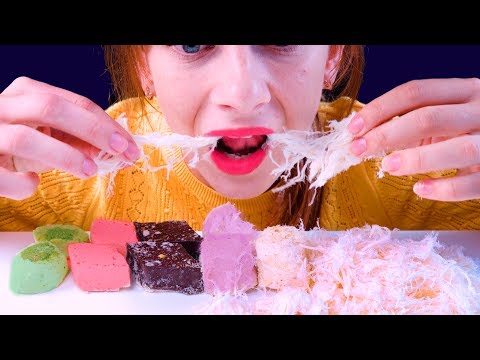 ASMR pişmaniye COTTON CANDY SOFT EATING SOUNDS 터키 구름과자, 꿀타래 먹방 NO TALKING MUKBANG LiLiBu