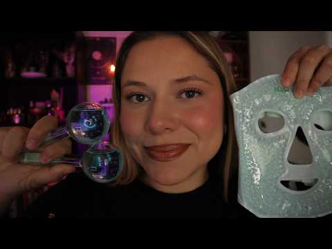 ASMR | Te acompaño a dormir 🌙💤 (Atencion personal, water globes)
