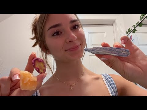 crystal salesperson asmr!