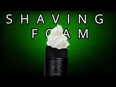 SHAVING FOAM ASMR (on mic)