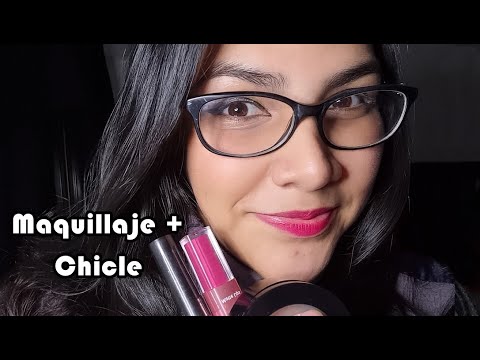 ASMR maquillándome masticando chicle | ASMR en Español