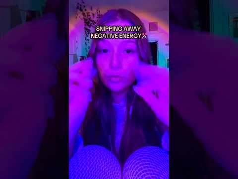 Snipping Away Your Negative Energy✂️✨ #tingles #triggersforsleep #asmrsounds #relax #visualtingle