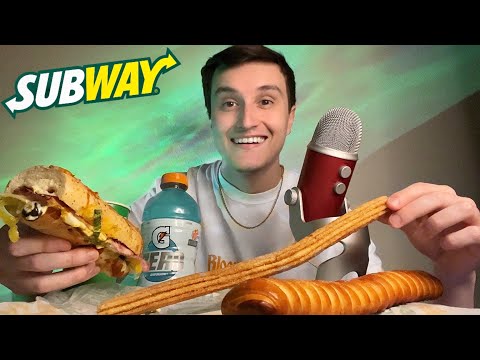 ASMR NEW Subway Sandwich Mukbang 🥪💤 (eating sounds)