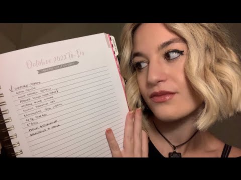 OBIETTIVI DEL MESE 🍂 ottobre (asmr ita)|| Luvilè ASMR