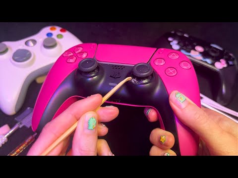 ASMR Cleaning Gaming Controllers (Whispered, Satisfying)