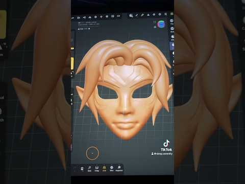 Fierce Deity Mask #nomadsculpt #art #legendofzeldamajorasmask #3dprinting #Sculpt #link #zelda