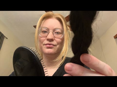 Brushing & Braiding your hair for bed 💤 | Lofi Asmr | Soft Spoken