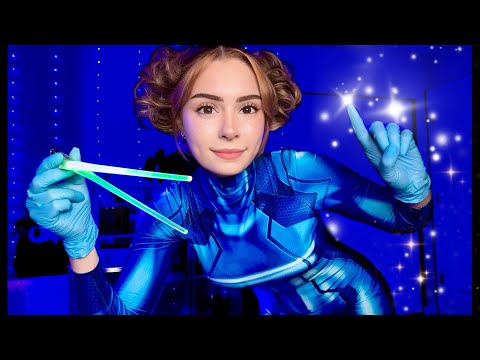 ASMR ALIEN FULL BODY EXAM 👽 Medical Exams, Cranial Nerve Examination & Light Tests for Sleep ✿