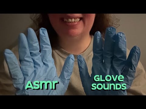 🧤Glove sound ASMR (no talking, hand movements)