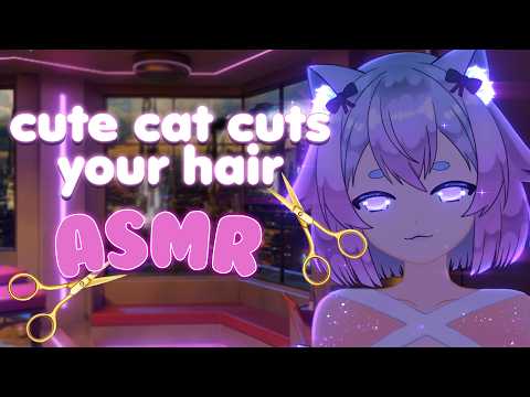 ASMR💈Your Hair Is A Mess! [Head Massage, Haircut, Brushing]