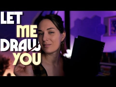 ASMR Portrait Drawing Roleplay 🖌️ Soft-Spoken EN+FR  30 Min + Rainy Replay for Deep Chill