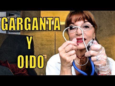 ASMR EXAMEN DE GARGANTA 👅Y LIMPIEZA DE OIDO PROFUNDA👂THROAT CHECK & EAR CLEANING