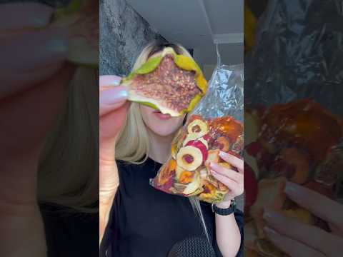 trying dry fruits🍑🍊🥝🥭 #mukbang #shorts #short #asmr