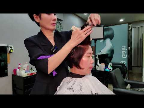 미용실ASMR (시각과청각의활성화) 동영상 1시간 41분 긴영상으로 컷트 염색 펌 시청을 만끽하시기를 바랍니다!!~Korean Beauty salon ASMR