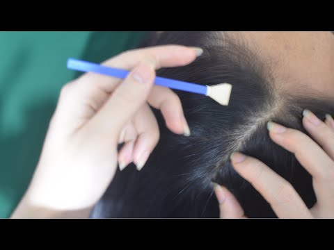 ASMR Hair Sounds Tingly, Relaxing Head Scratch Real Person For Relaxation ( No Talking )