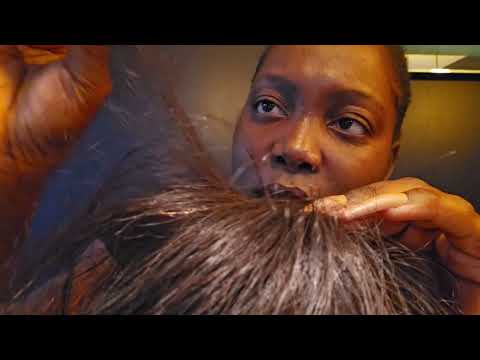ASMR Lice Check Removal Removal| Scalp Plucking, Massage, Brushing| Chewing Gum