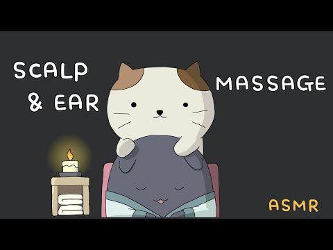 ASMR Relaxing  Scalp & Ear massage 😴