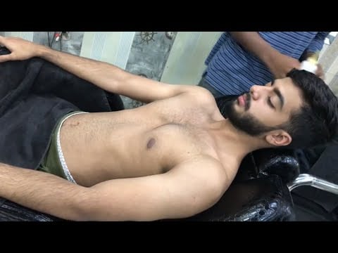 ASMR Chest,Back & Head Massage 💈| Fullbody Perfect Massage |