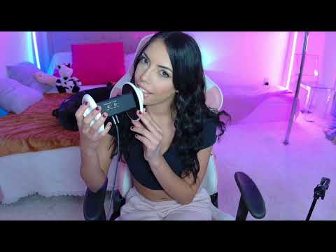ASMR 3dio mouth sounds & breathing for extra tingles