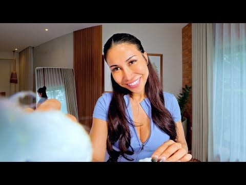 Barber Shop Face Treatment and Personal Attention ASMR with Binaural 3D Audio [Preview]