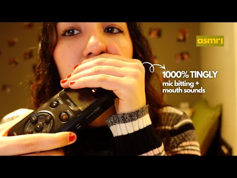 ASMR | Mic Bitting y Mouth Sounds que necesitas para dormir 😴
