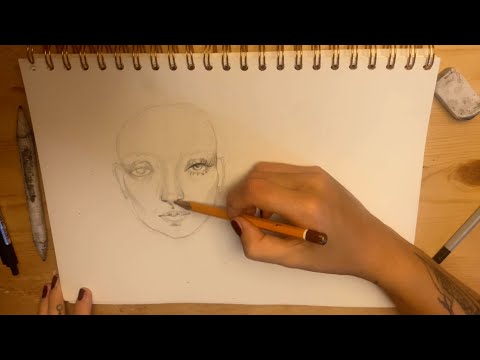 ASMR ITA disegnamo insieme ✍🏻😴 whispering e pencil sounds 💞
