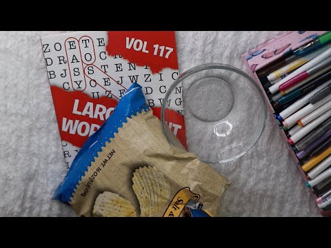 INNER CITY WORD SEARCH SALT & PEPPER RUFFLE CHIPS ASMR EATING SOUNDS * SUPER CRUNCHY *