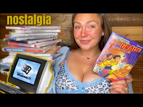 ASMR| Tapping on NOSTALGIC Computer Games🐸🤓❤️